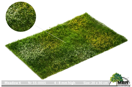 MBR 55-0006 Grass Mat, Meadow, 4-8 mm, size 20 x 30 cm