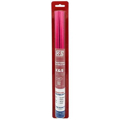 K&S Metal 6045 Aluminium Crafting Foil Pink 0.1x305x610mm