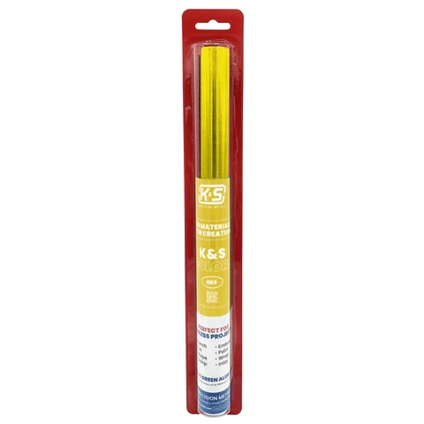K&S Metal 6055 Aluminum Crafting Foil Gold 0.1x305x610mm