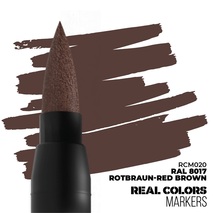  832 AK-RCM020 Patination Marker, Red-brown, RAL 8017