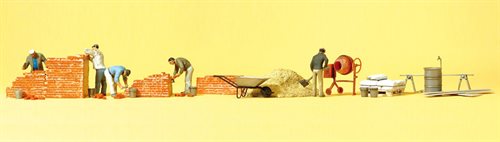 Preiser 10542 Murere med tilbehør, 5 figurer, H0 NYHED 2018