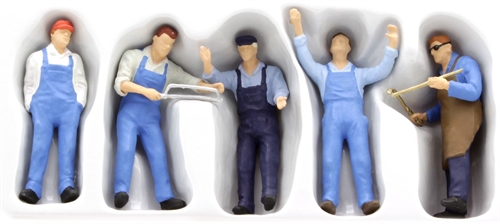 Preiser 65332 Craftsmen, Five Figures, Gauge 0
