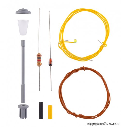 Viessmann 6621 Street lamp, construction kit, LED white, TRACK N