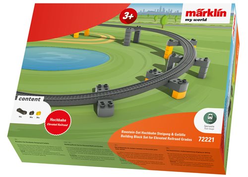 Märklin 72221 My World building block set elevated railway slope and incline