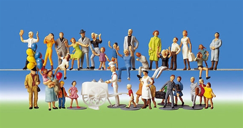 Faller 153006 Market Visitors, 36 pcs, H0