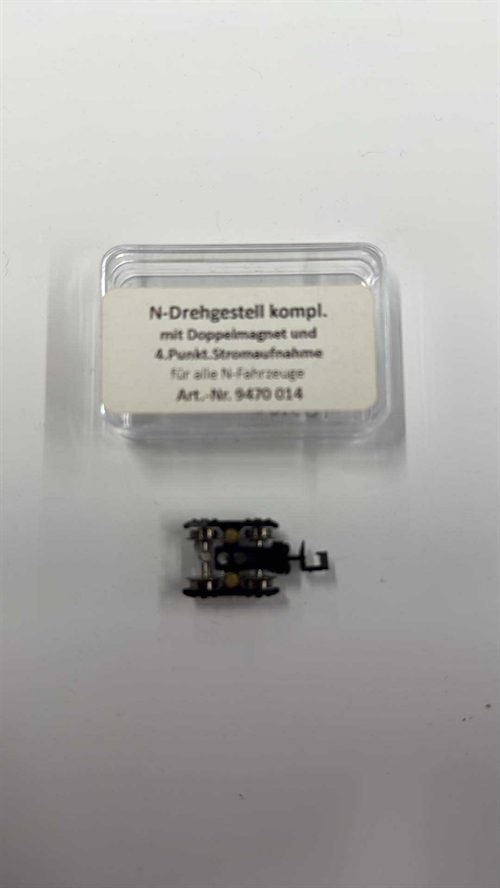 Lux 9470014 Bogie complete with double magnet and 4th point power tag, Spor N