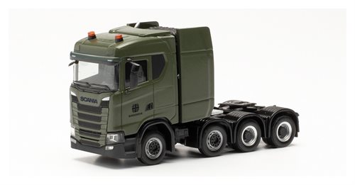 Herpa 746939 Scania CS 20 ND heavy duty tractor "Bundeswehr" with yellow indicators, H0