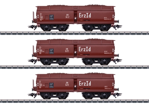 Märklin 46221 Self-loading wagons loaded with real iron ore, set of 3. COMING NEW 2026