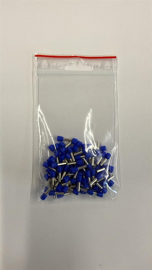 K8100RT terminalrør, Røde, 1,0mm2, 100 stk