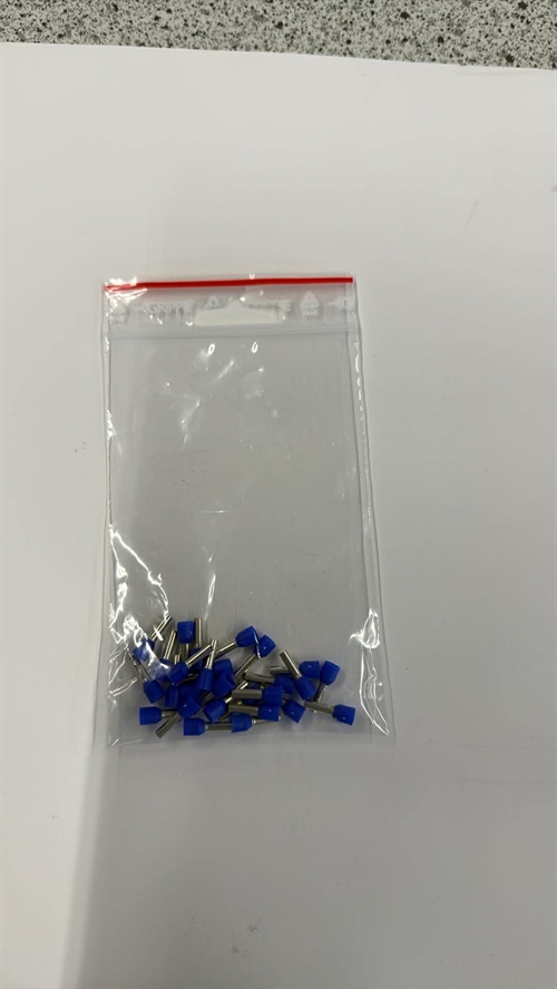 K8100RT terminalrør, Røde, 1,0mm2, 100 stk