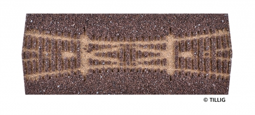  Tillig 86527 Track bedding elite dark (brown) - for double sliding points