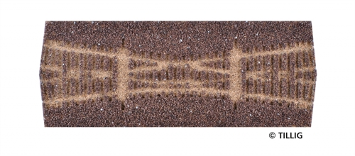 Tillig 86527 Track bedding elite dark (brown) - for double sliding points