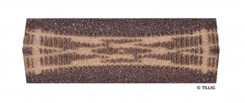Tillig 86530 Track bedding elite dark (brown) - for double sliding points