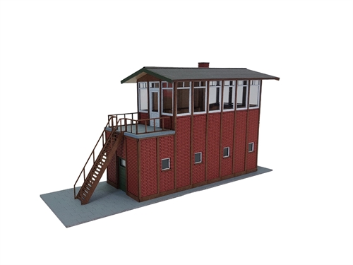 Hobbytrade 87260 DSB Red Brick Block Post, H0