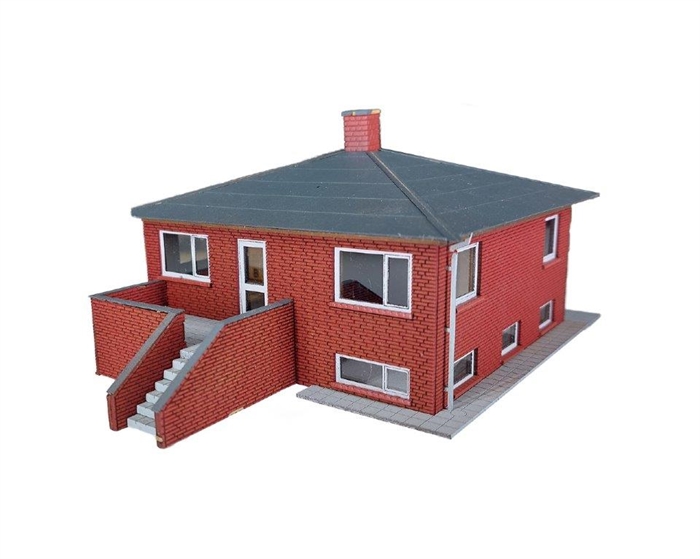 Hobbytrade 87290 Bungalow, red stone, H0