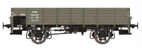 Dekas 873039 2 Axle open freight wagon Litra PC wagon number 1065 gray-green with compressed air brakes and star wheels from Nordvestfyenske Jernbane (OMB) 1944-66