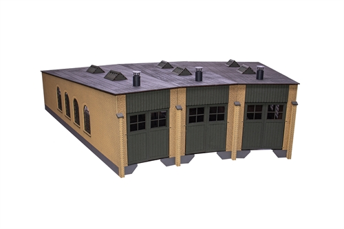 Hobbytrade 87390 Depot with 3 tracks for Märklin 12 degree turntable, H0