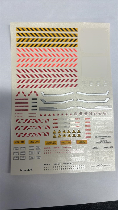 DMC Decals 87-476 Warning Signs 1/87
