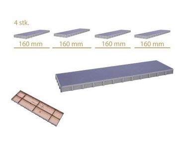 Hobbytrade 87504 Platforms, 4 pieces, H0