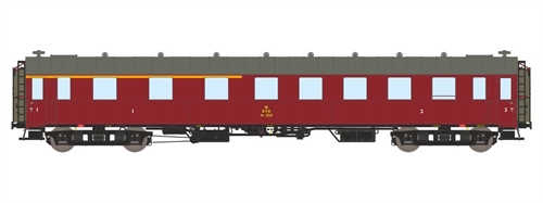 Dekas 876183 DSB AU 253 passenger car, Approx. 1956-62, COMING NEW 2026
