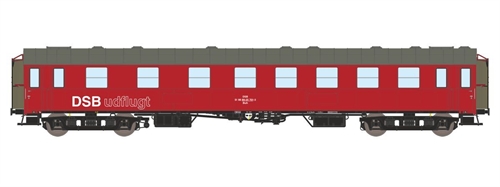 Dekas 876186 DSB Buh 51 86 89-25 701-3 excursion van, Approx. 1973-77, COMING NEW 2026