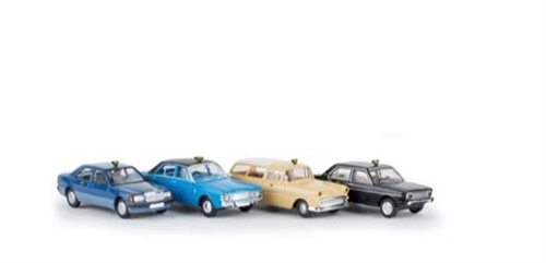 Brekina 90466 Taxi set, with four different cars, H0