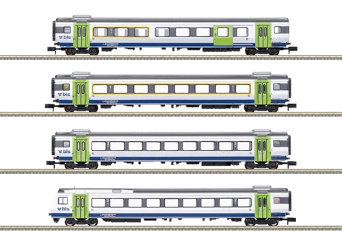 MiniTrix 18293 Express Train Car Set "GOLDENPASSLINE", Gauge N