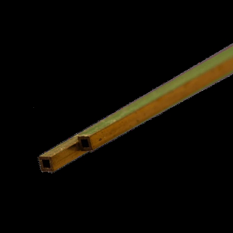 K&S Metal 9851 Brass tube square 3mm x 0.45mm x 300mm 2 pcs.