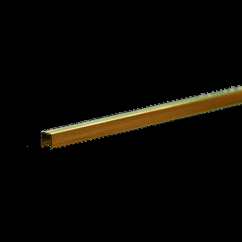 K&S Metal 9885 Brass U-profile 3.17mm x 3.17mm x 300mm 1 pc.