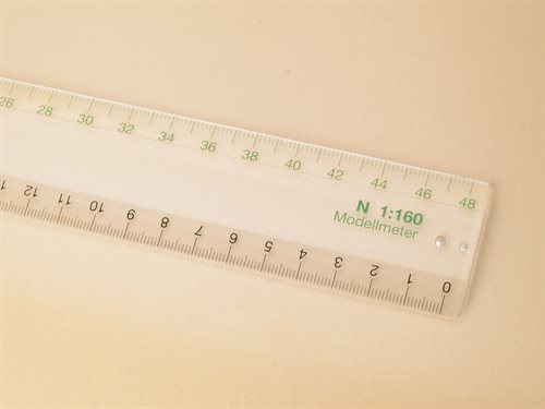 Auhagen 99006 Scale Ruler, Gauge N, 1/160