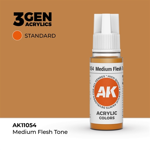 AK11054 Akryl maling, 17 ml, medium flesh tone - standard