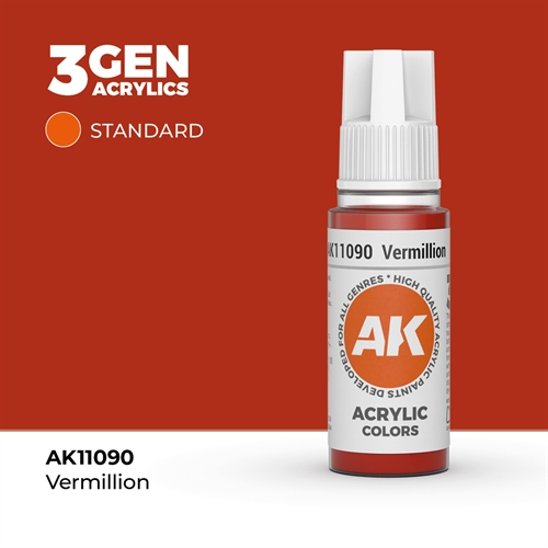 AK11090 Akryl maling, 17 ml, vermillion  standard