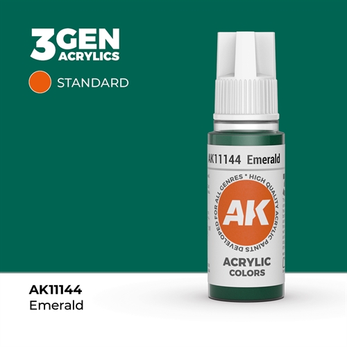 AK11144 Akryl msling, 17 ml, emerald - standard