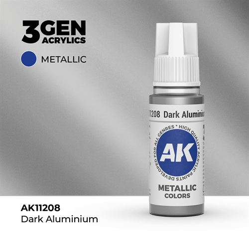 AK11207 Akryl maling, 17 ml, aluminium - metallic