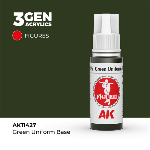 AK11427 GREEN UNIFORM BASE – FIGURES, 17ml