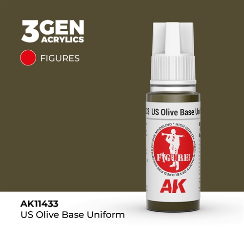 AK11433 US OLIVE BASE UNIFORM– FIGURES, 17ml
