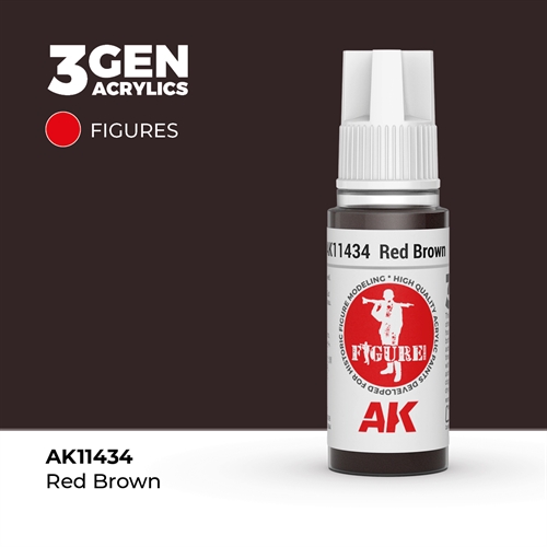 AK11434 RED BROWN – FIGURES, 17ml