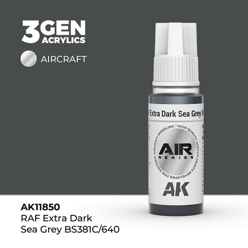 AK 11850 RAF EXTRA DARK SEA GREY BS381C/640- AIR, 17 ml