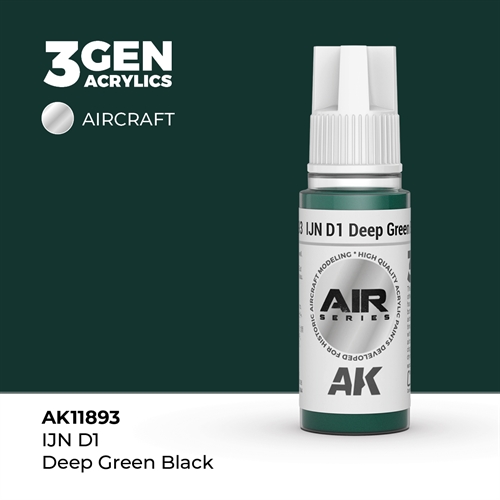 AK 11893 IJN D1 DEEP GREEN BLACK - AIR, 17 ml