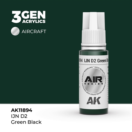 AK 11894 IJN D2 GREEN BLACK - AIR, 17 ml