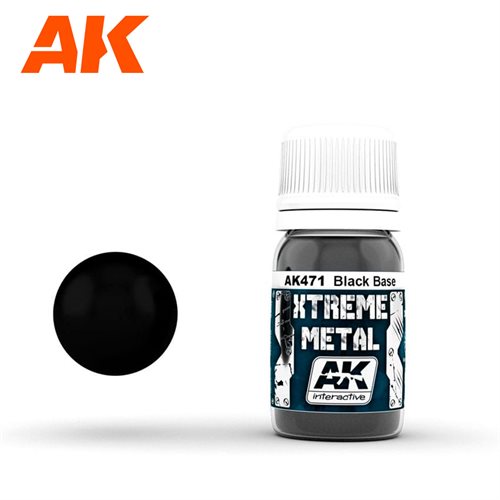 AK471 XTREME METAL BLACK BASE 30ML