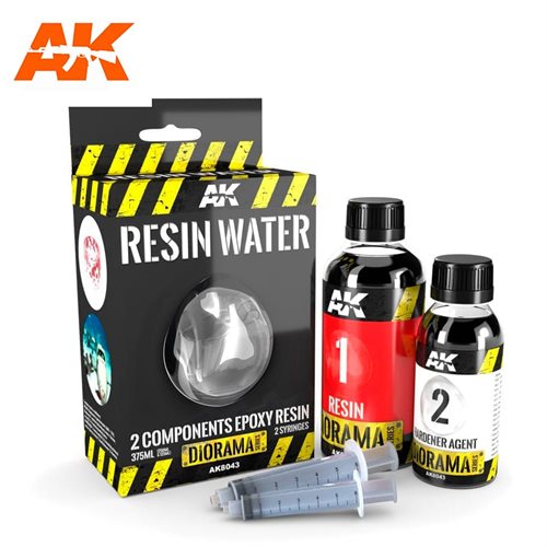 AK8043 RESIN WATER 2 COMPONENTS EPOXY RESIN 375ML