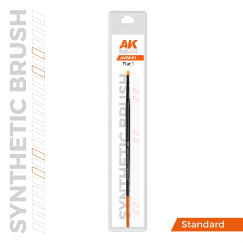 AKB001 SYNTHETIC BRUSH – FLAT 1