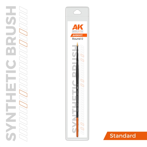 AKB007 SYNTHETIC BRUSH – ROUND 0