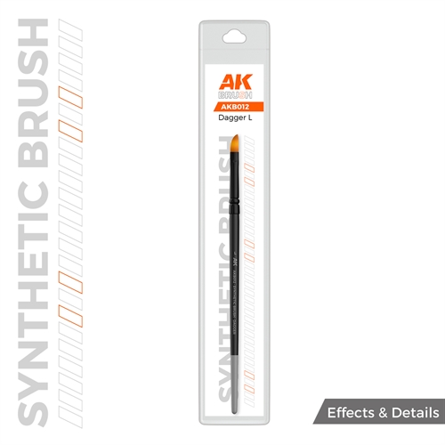 AKB012 SYNTHETIC BRUSH – DAGGER L