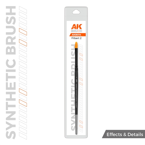 AKB014 SYNTHETIC BRUSH – FILBERT 2
