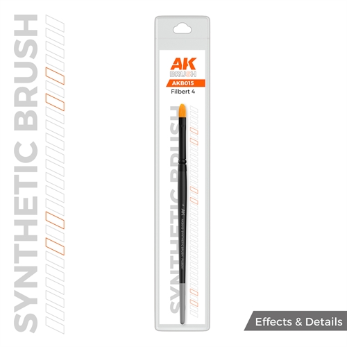AKB015 SYNTHETIC BRUSH – FILBERT 4
