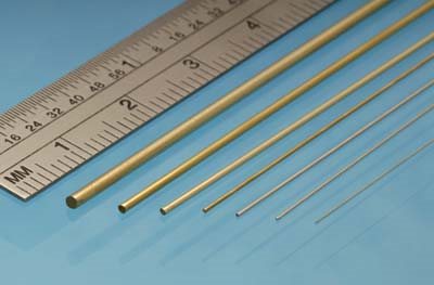 Albion BR1XM Brass rod 0.45 x 1 m, 4 pcs
