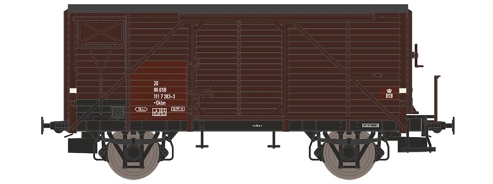Dekas 872327 DSB Gklm 20 86 DSB 111 7 283-3, approx. 1966–71, UPCOMING NEW RELEASE 2027