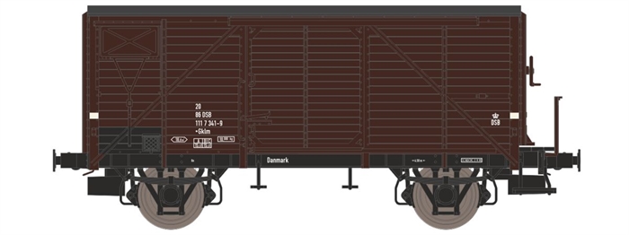 Dekas 872328 DSB Gklm 20 86 DSB 111 7 341-9, approx. 1965–71, UPCOMING NEW RELEASE 2027